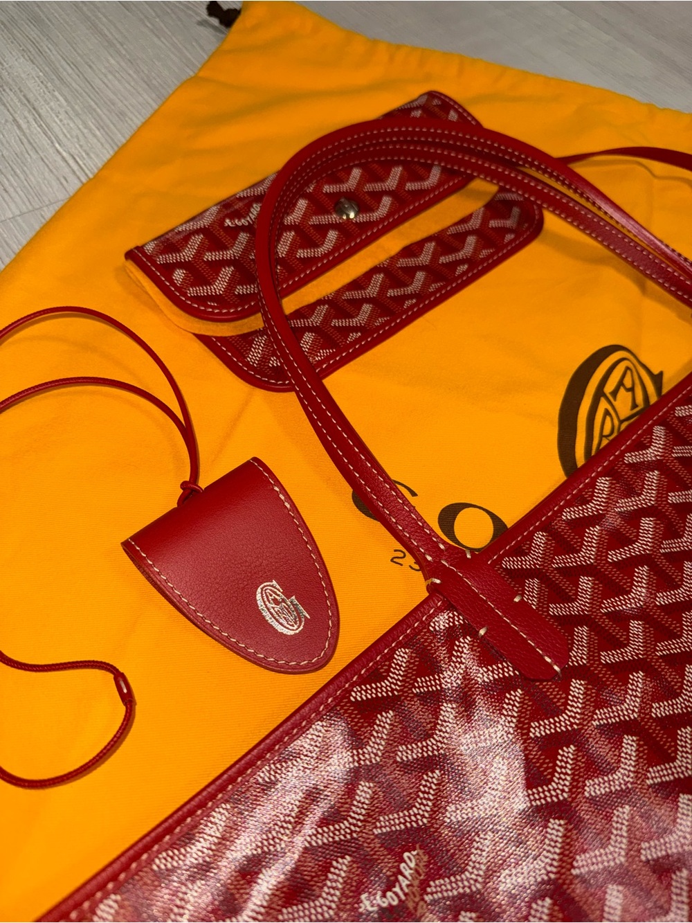 GOYARD Saint Louis GM Red tote NEW St Louis GM - Picture 3 of 10